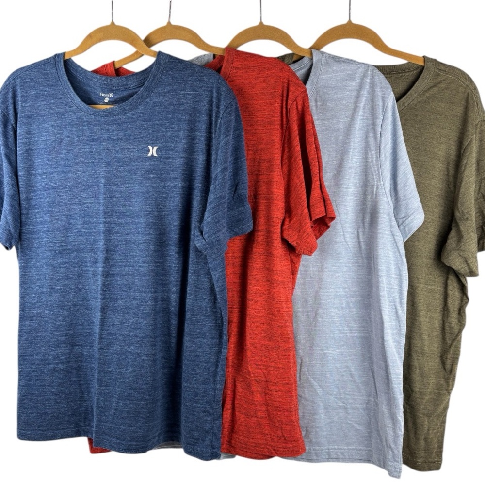 Hurley Men's 4 shirts- Short Sleeve Tees, X-Large